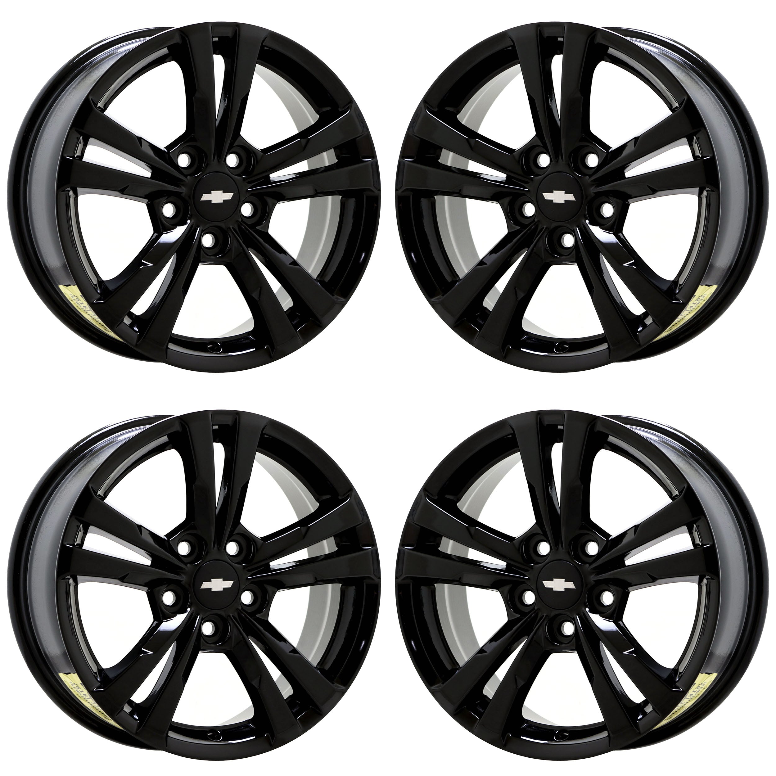 17" Chevrolet Equinox Gloss Black wheels rims Factory OEM set 5433